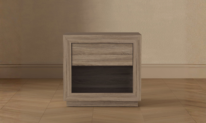 Manhattan Comfort Soren Wooden Nightstand With Drawer-Jennifer Furniture