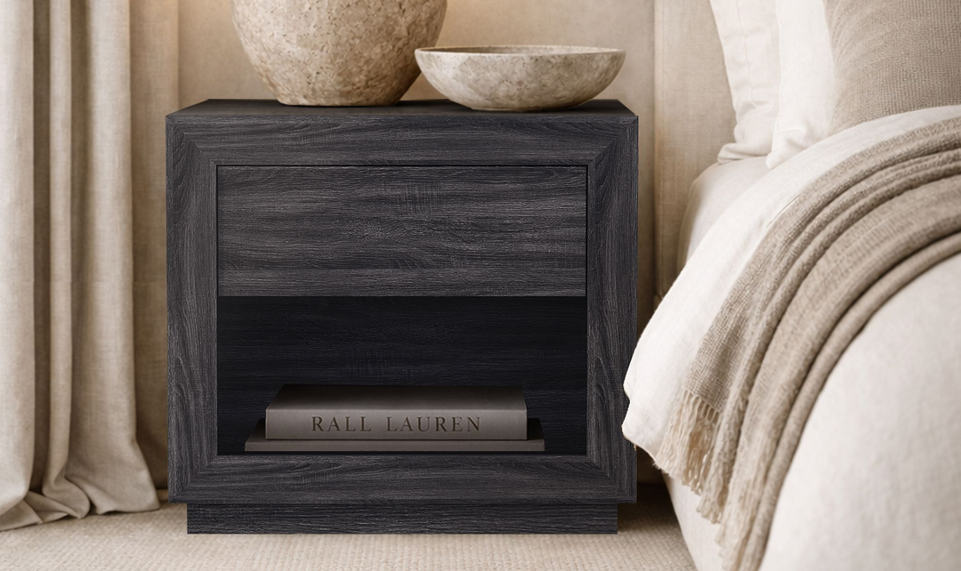 Manhattan Comfort Soren Wooden Nightstand With Drawer-Jennifer Furniture