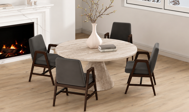 Manhattan Comfort Stella Velvet Wood Armchair-Jennifer Furniture