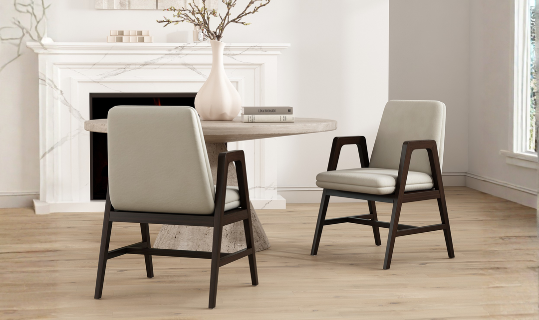 Manhattan Comfort Stella Velvet Wood Armchair-Jennifer Furniture