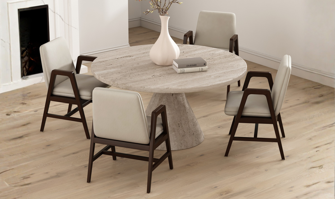 Manhattan Comfort Stella Velvet Wood Armchair-Jennifer Furniture