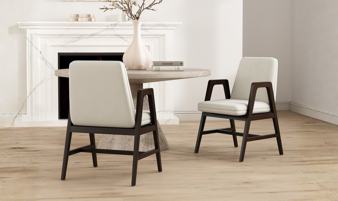 Manhattan Comfort Stella Velvet Wood Armchair-Jennifer Furniture