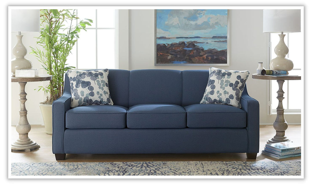 Marinette 3 Seater Sleeper Sofa in Blue