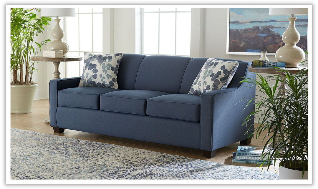 Marinette 3 Seater Sleeper Sofa in Blue