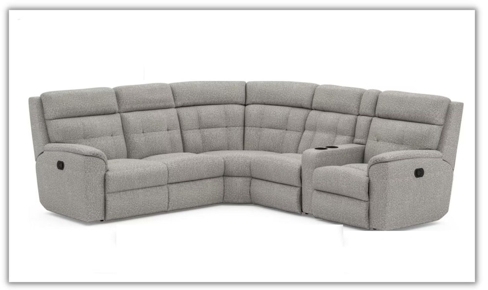 Flexsteel Mason 5 Seater Reclining Sectional with Console