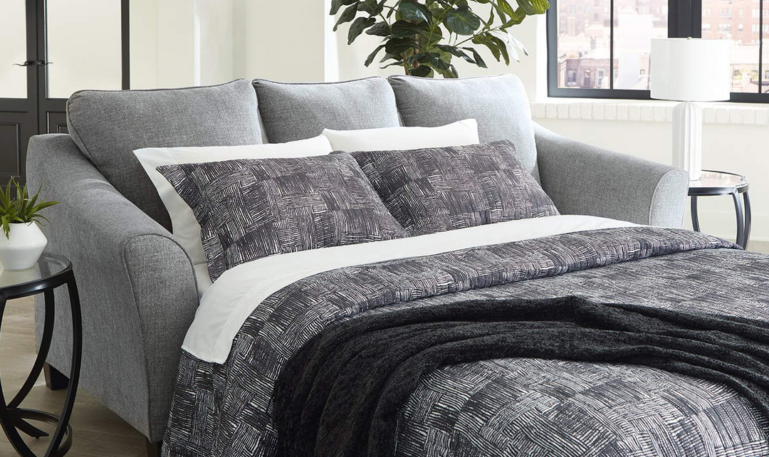 Modern Heritage Mathonia 3-Seater Queen Sleeper Sofa In Smoke