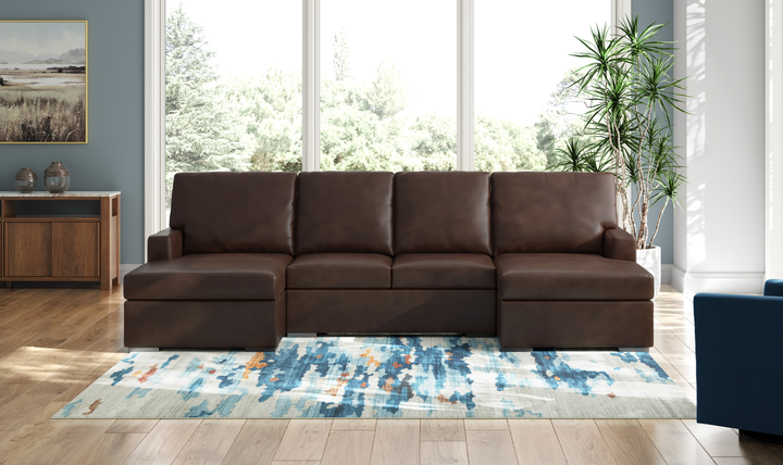 Modern Heritage McDowlan 3-Piece Sectional with Double Chaise