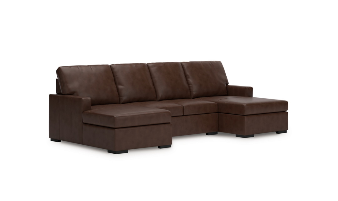 Modern Heritage McDowlan 3-Piece Sectional with Double Chaise