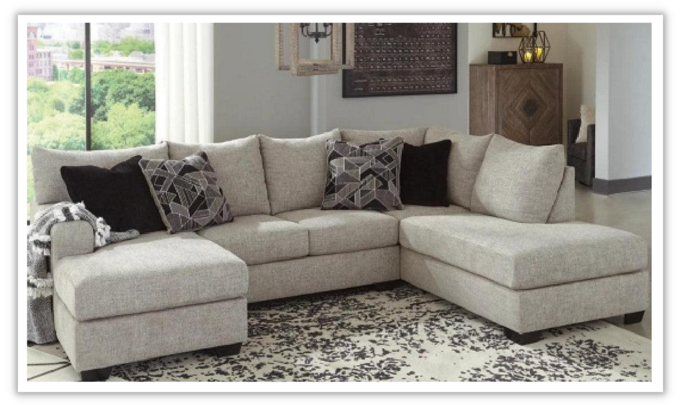 Megginson U-shaped Fabric Sectional with Chaise