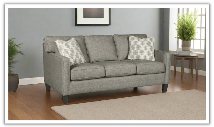 Melbourne 3- Seaters Fabric Sofa in Gray