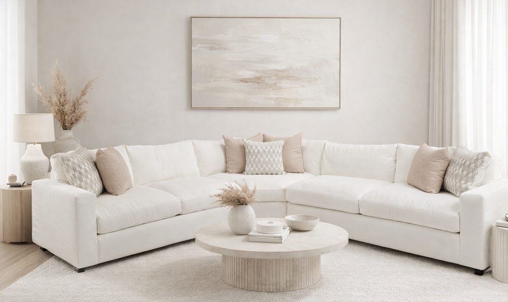 Melissa Carlton Fabric Sectional Sofa - Jennifer Furniture