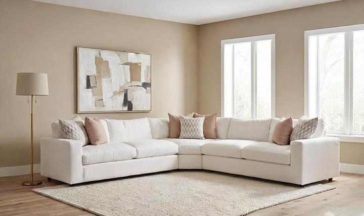 Melissa Carlton Fabric Sectional Sofa - Jennifer Furniture