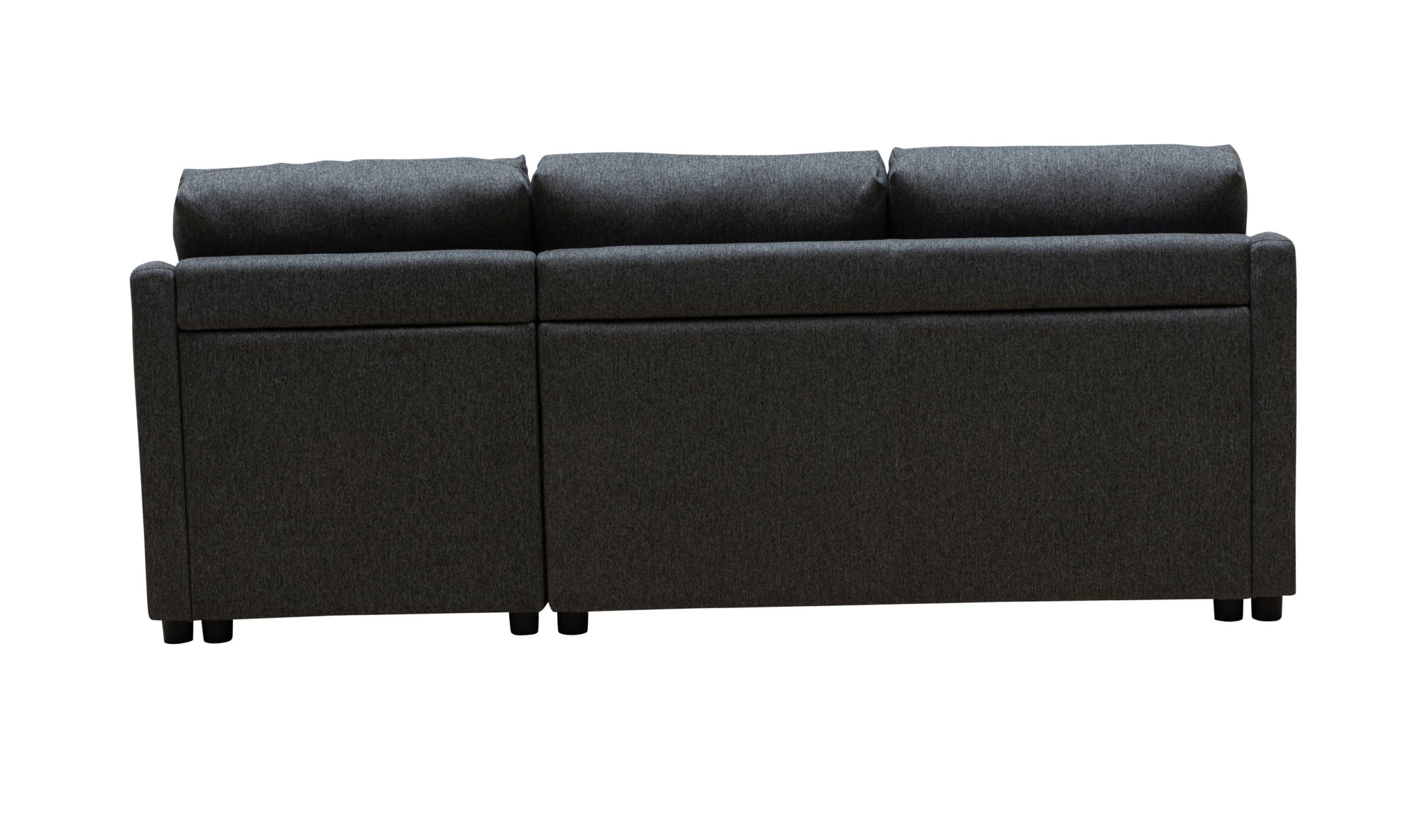 Klaussner Merax Leather L-Shape Full Sleeper Sectional Sofa with Reversible Storage Chaise