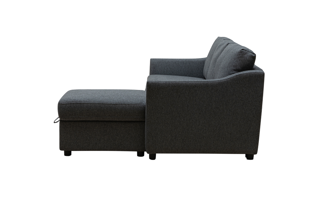 Merax L-Shape Full Sleeper Sectional Sofa with Storage Reversible Chaise