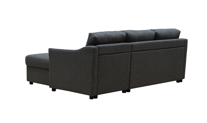 Merax L-Shape Full Sleeper Sectional Sofa with Storage Reversible Chaise
