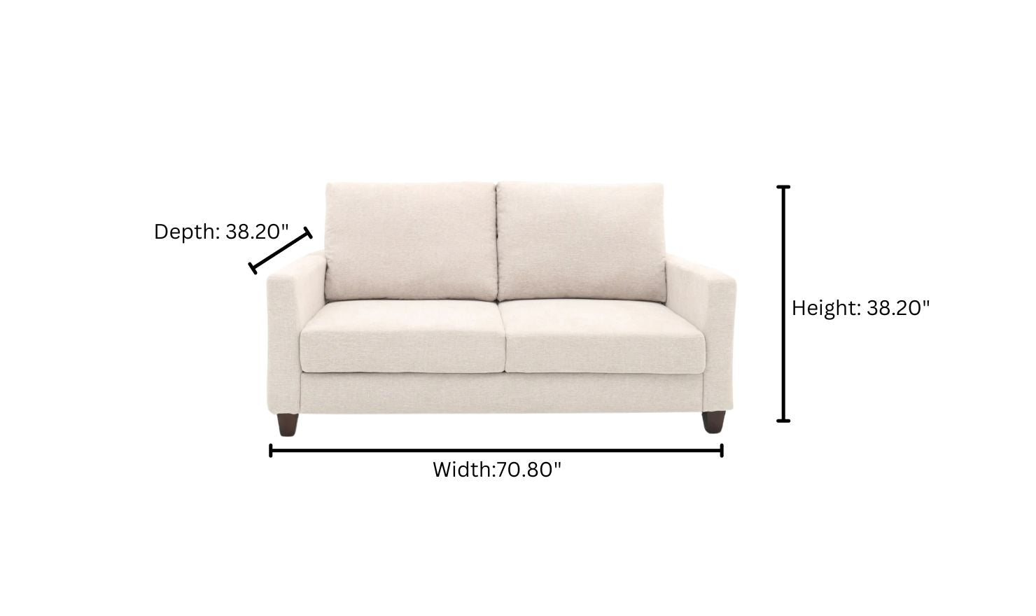 Gio Italia Cuddle Queen Fabric Sleeper Sofa With Nest Function