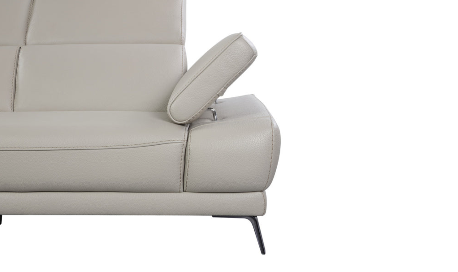 Gio Italia Mercer 3 Seater Sectional Chaise with Adjustable Armrest