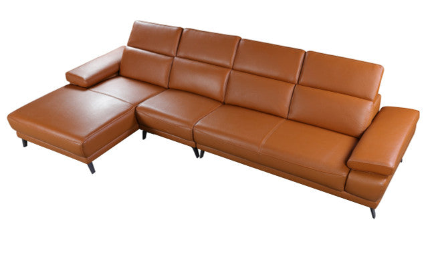 Gio Italia Mercer 3 Seater Sectional Chaise with Adjustable Armrest
