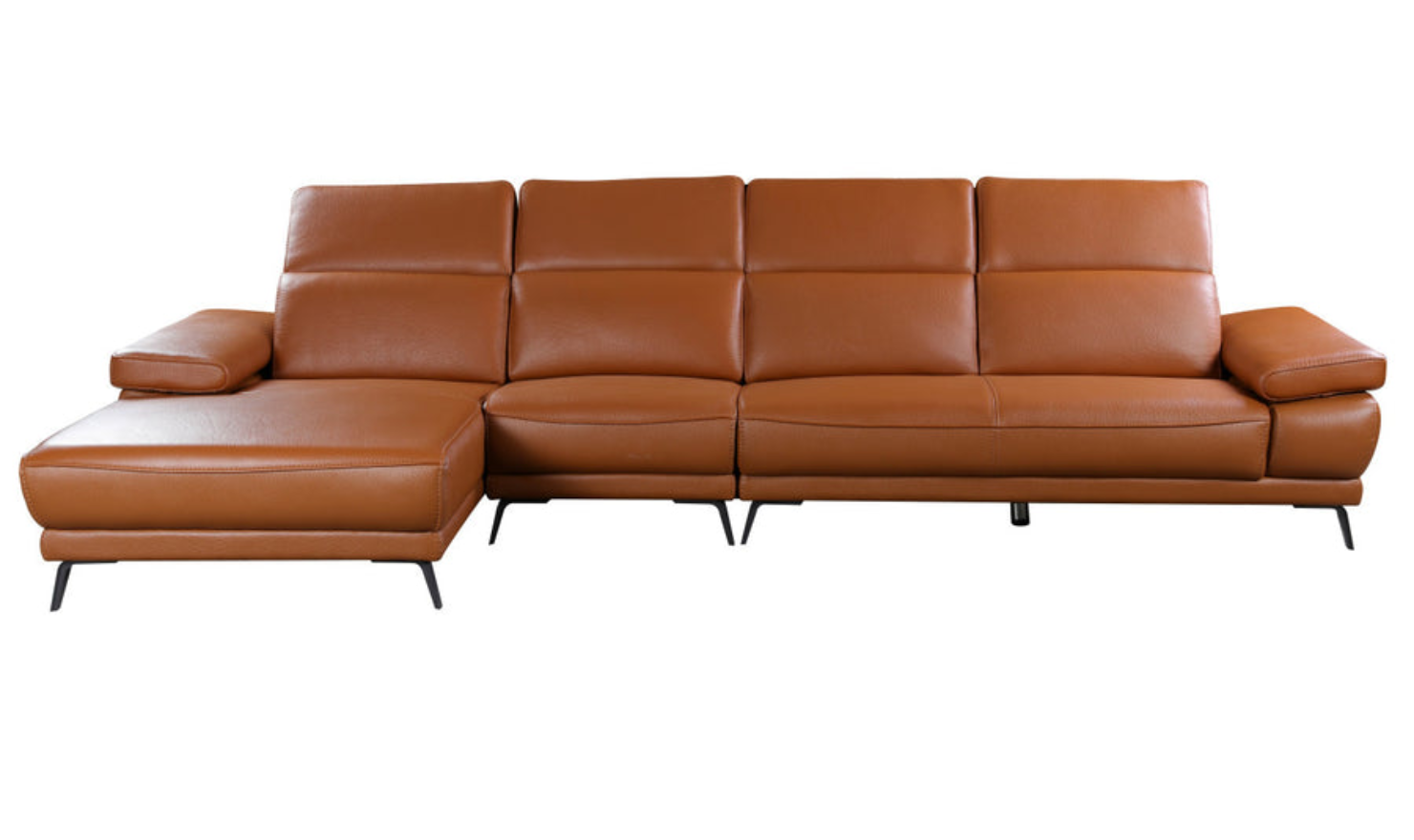 Gio Italia Mercer 3 Seater Sectional Chaise with Adjustable Armrest