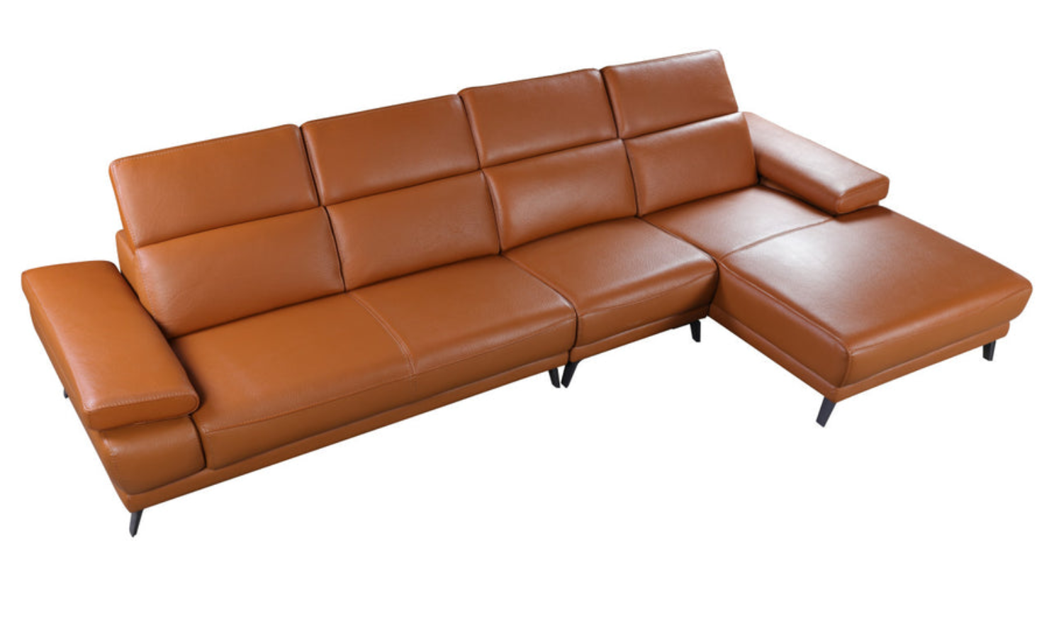 Gio Italia Mercer 3 Seater Sectional Chaise with Adjustable Armrest