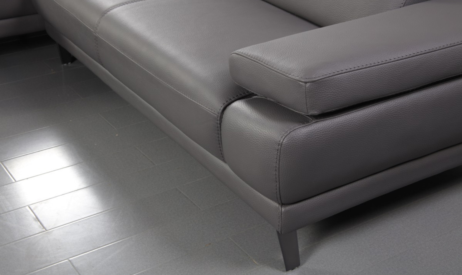 Gio Italia Mercer 3 Seater Sectional Chaise with Adjustable Armrest