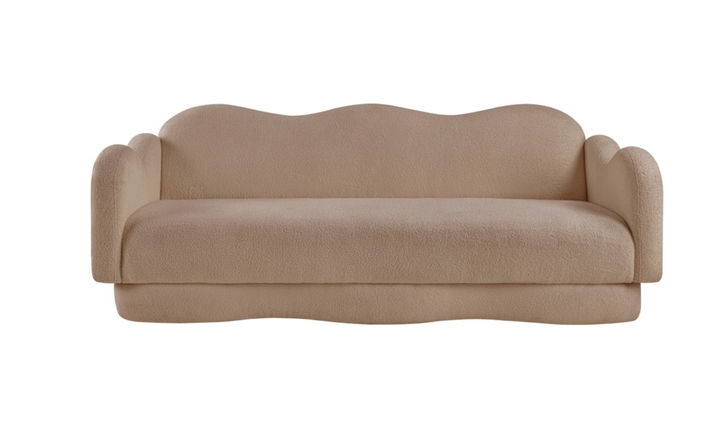 Meridian Furniture Bloom Teddy Fabric Upholstered Sofa