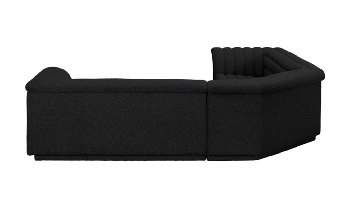 Meridian Cascade Boucle Fabric Upholstered 3pc. Modular Sectional