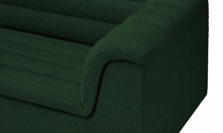 Meridian Cascade Boucle Fabric Upholstered 3pc. Modular Sectional