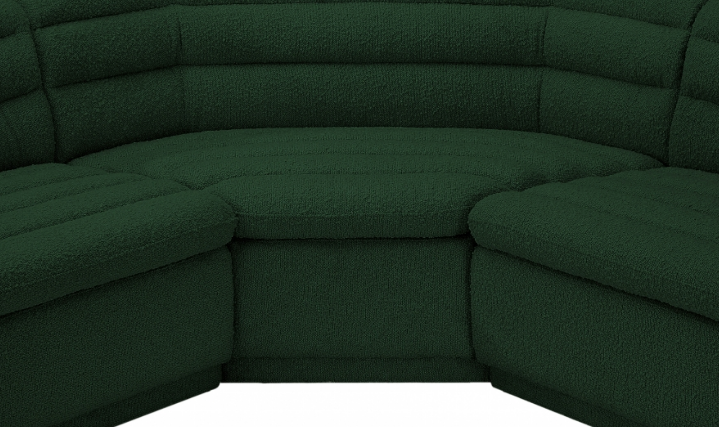 Meridian Cascade Boucle Fabric Upholstered 3pc. Modular Sectional
