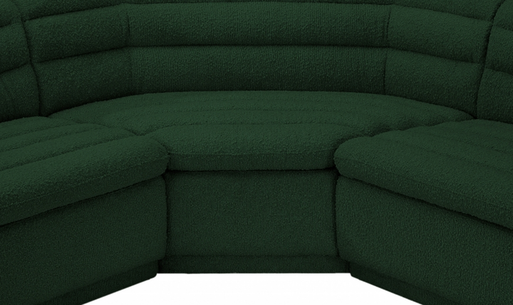Meridian Cascade Boucle Fabric Upholstered 3pc. Modular Sectional