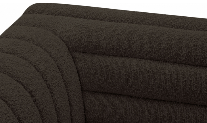 Meridian Cascade Boucle Fabric Upholstered 3pc. Modular Sectional