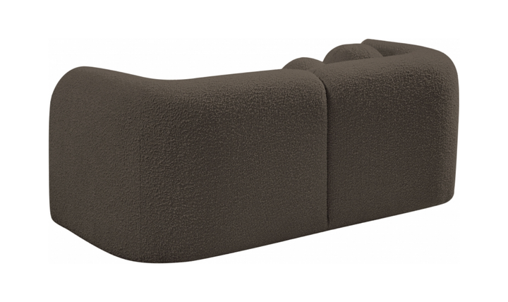Meridian Emory Boucle Fabric Upholstered Loveseat