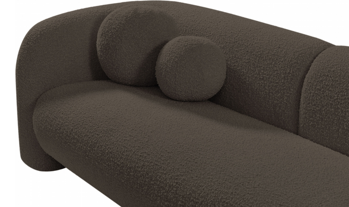 Meridian Emory Boucle Fabric Upholstered Loveseat