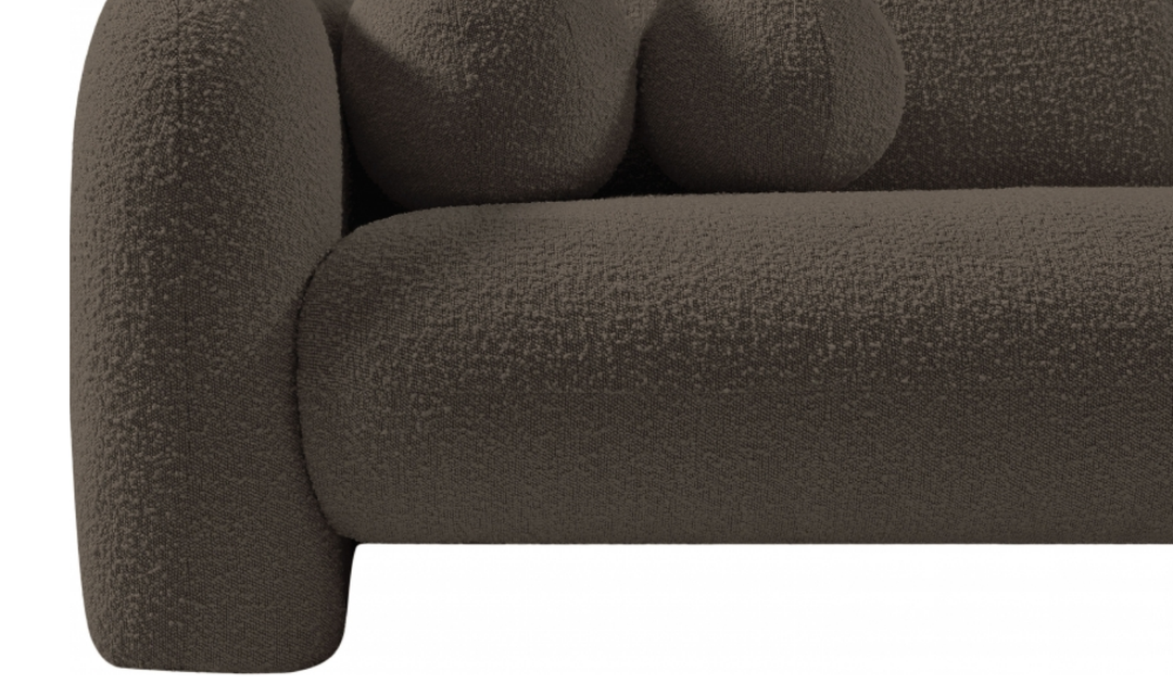 Meridian Emory Boucle Fabric Upholstered Loveseat
