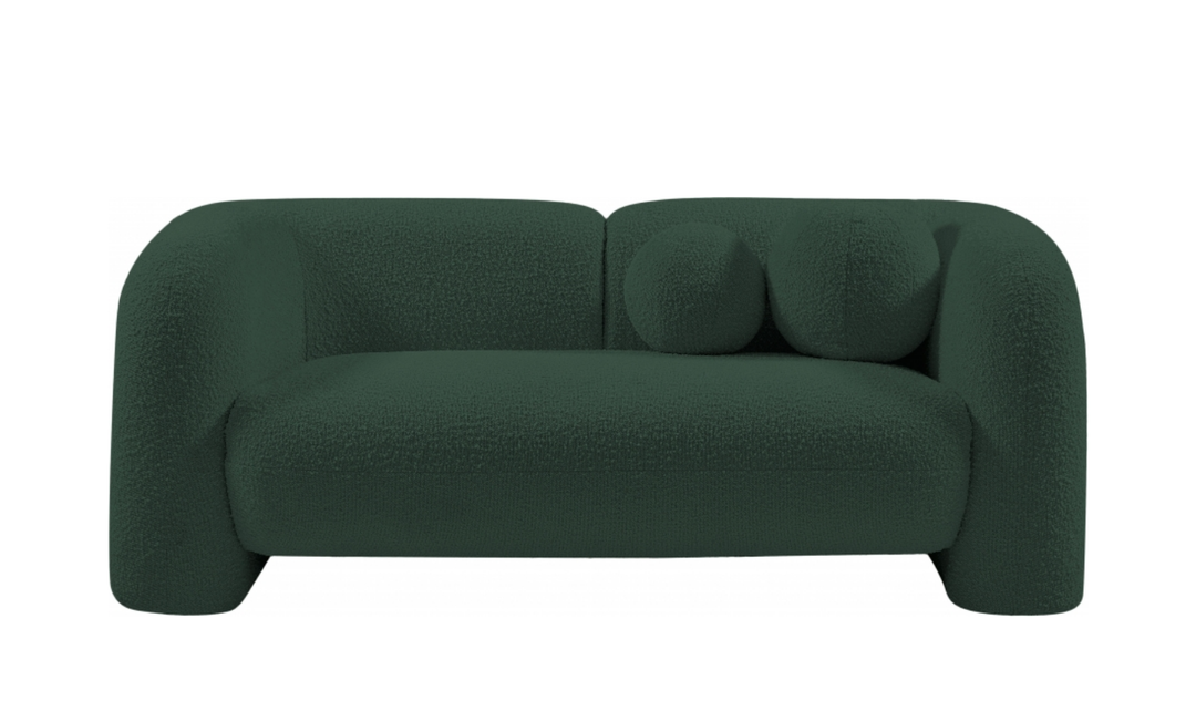 Meridian Emory Boucle Fabric Upholstered Loveseat