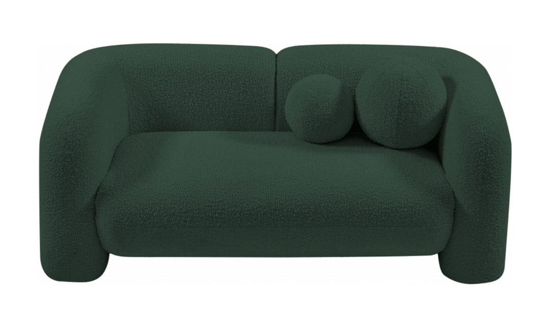 Meridian Emory Boucle Fabric Upholstered Loveseat