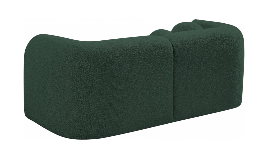 Meridian Emory Boucle Fabric Upholstered Loveseat