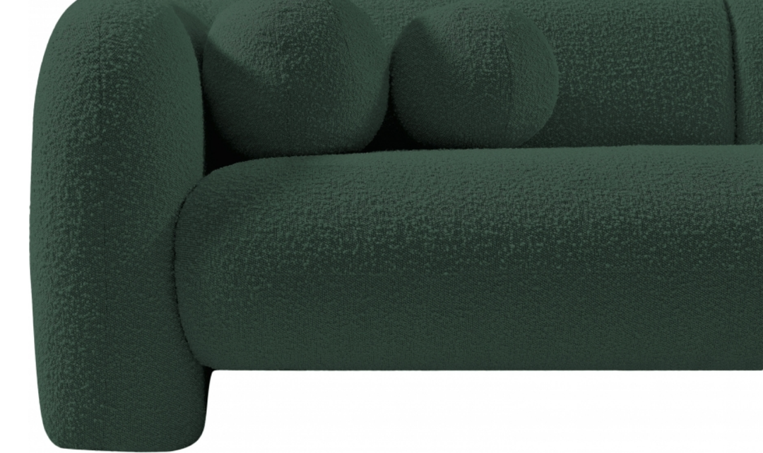 Meridian Emory Boucle Fabric Upholstered Loveseat