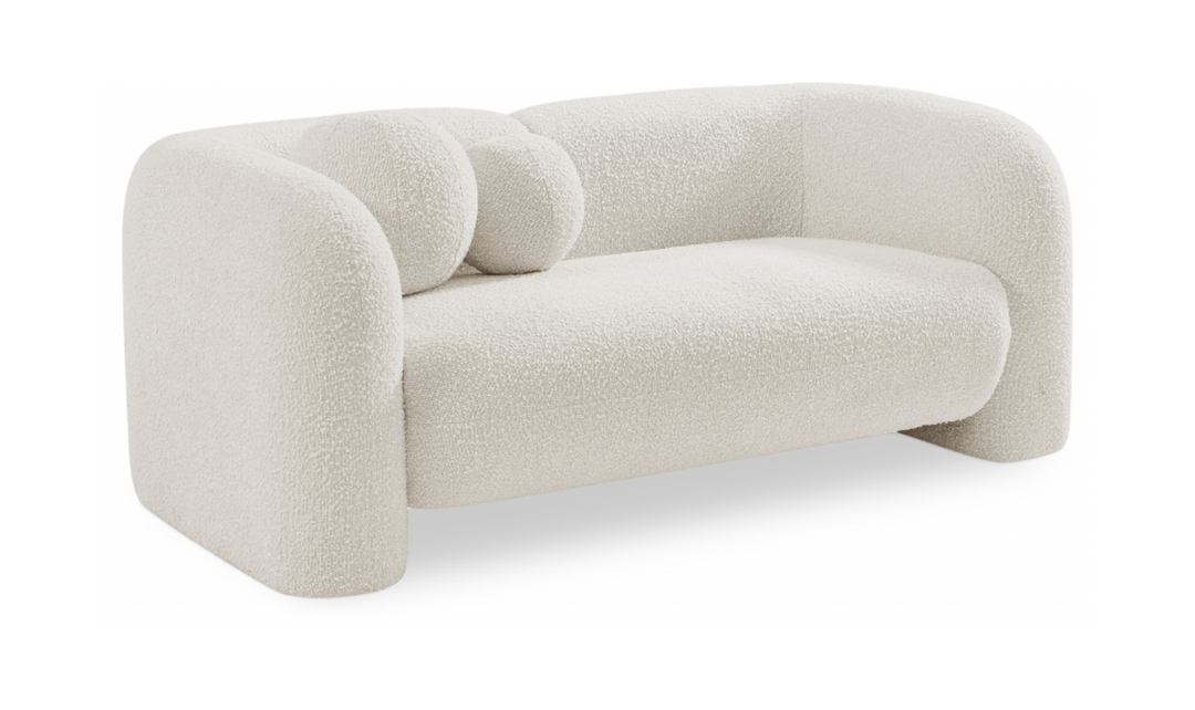 Meridian Emory Boucle Fabric Upholstered Loveseat