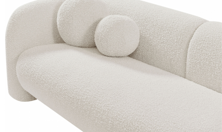 Meridian Emory Boucle Fabric Upholstered Loveseat