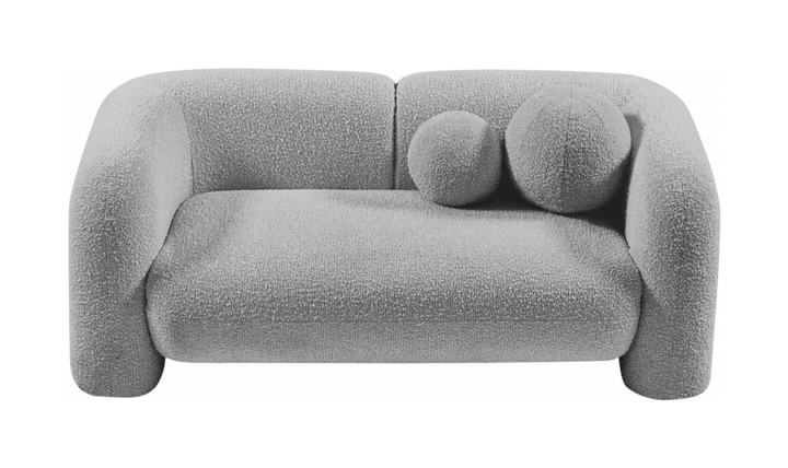 Meridian Emory Boucle Fabric Upholstered Loveseat