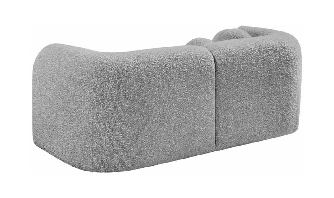 Meridian Emory Boucle Fabric Upholstered Loveseat