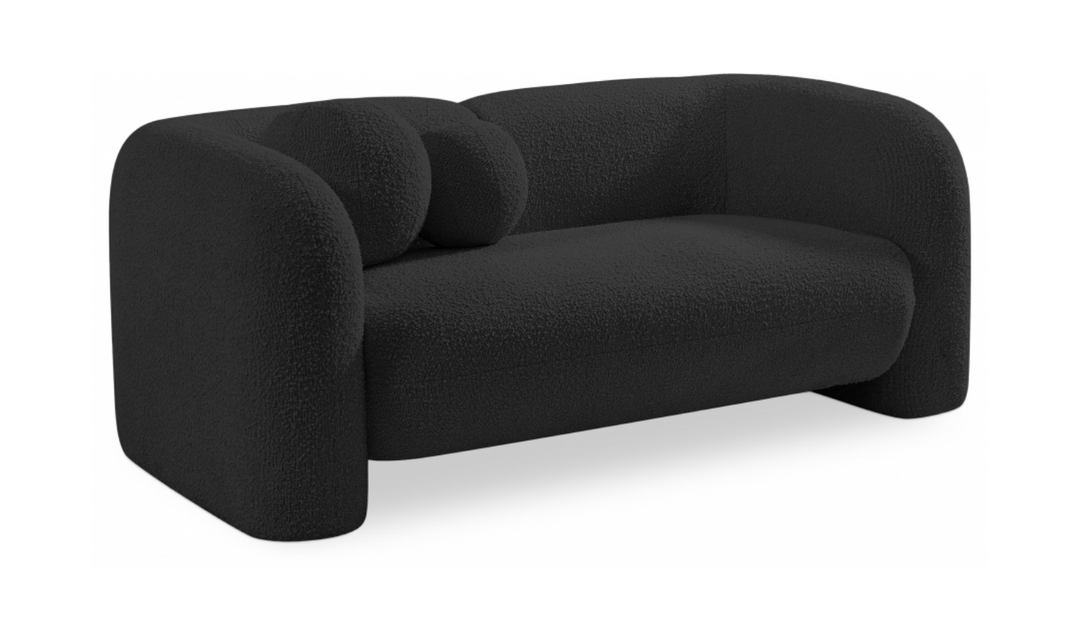 Meridian Emory Boucle Fabric Upholstered Loveseat