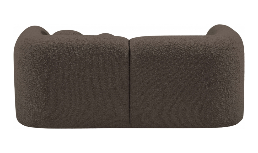 Meridian Emory Boucle Fabric Upholstered Loveseat