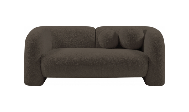 Meridian Emory Boucle Fabric Upholstered Loveseat