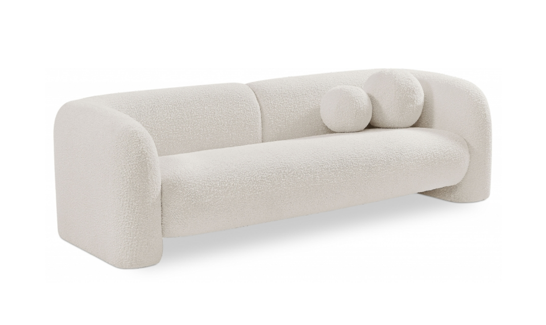Meridian Emory Boucle Fabric Upholstered Sofa