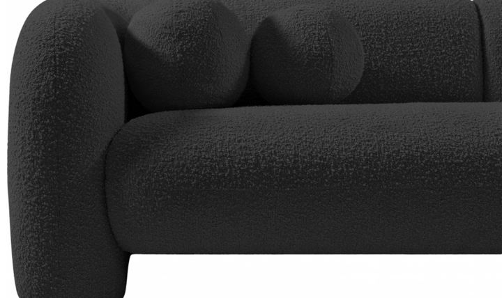 Meridian Emory Boucle Fabric Upholstered Sofa