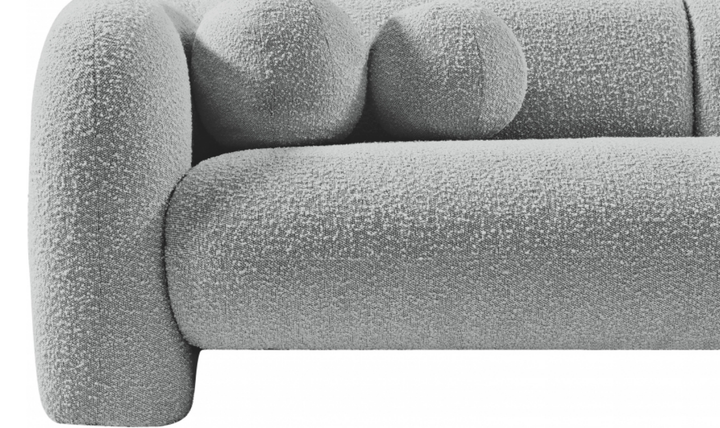 Meridian Emory Boucle Fabric Upholstered Sofa