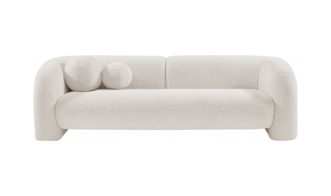 Meridian Emory Boucle Fabric Upholstered Sofa