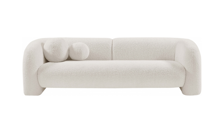 Meridian Emory Boucle Fabric Upholstered Sofa